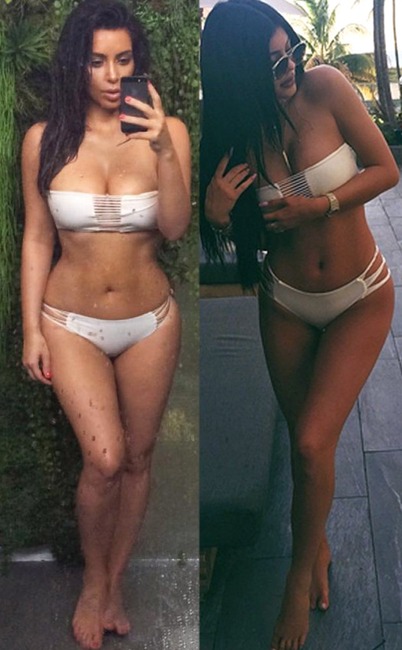 Kim Kardashian, Kylie Jenner, Look Alike Style